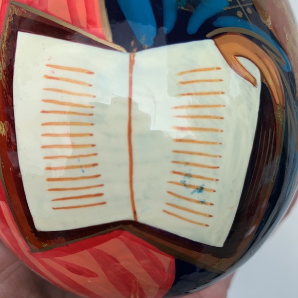 Russian hand painted Icon egg 30388 gold flake - Picture 8 of 13